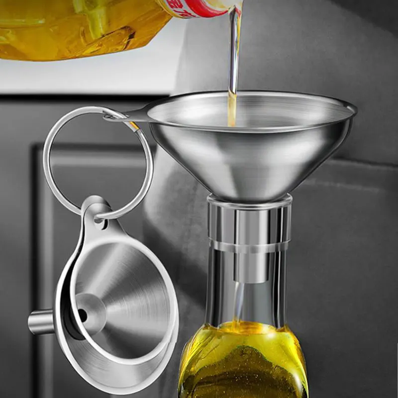 Kitchen Gadgets Small - 3-częściowy zestaw lejków kuchennych ze stali