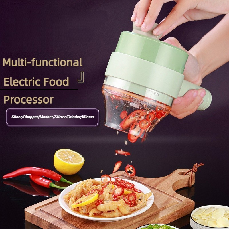 Kitchen Gadgets Small - Bezprzewodowy elektryczny robot kuchenny Krajalnica do