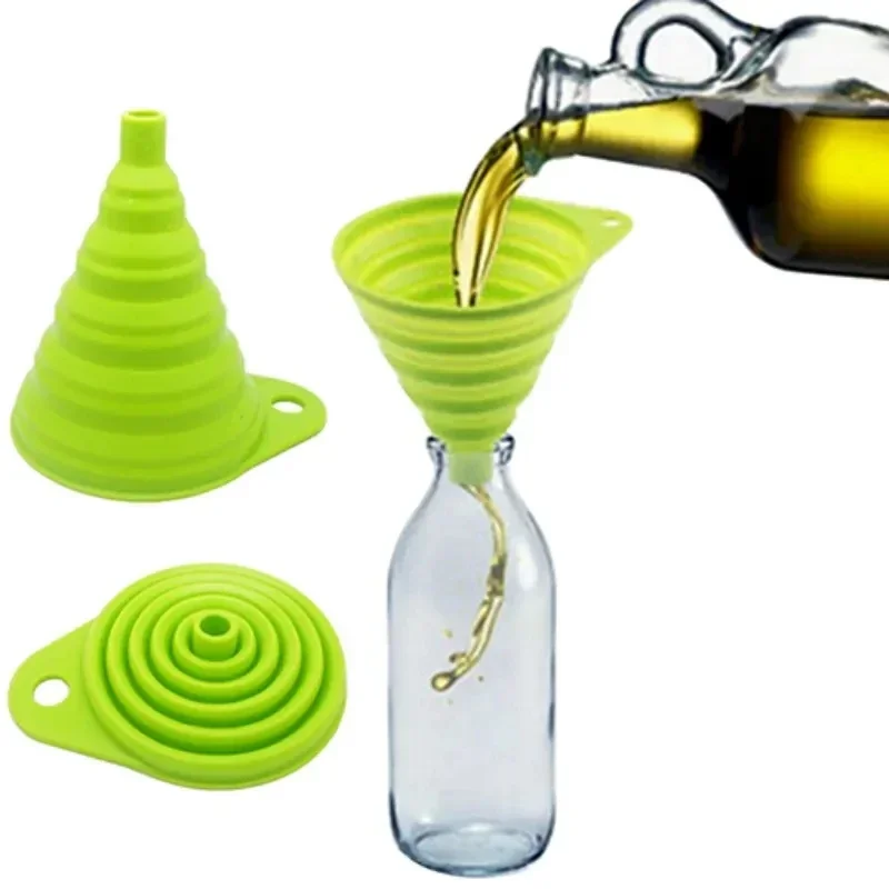 Kitchen Gadgets Small - 1/4 SZT. Silikonowy Składany Lejek Kuchenny