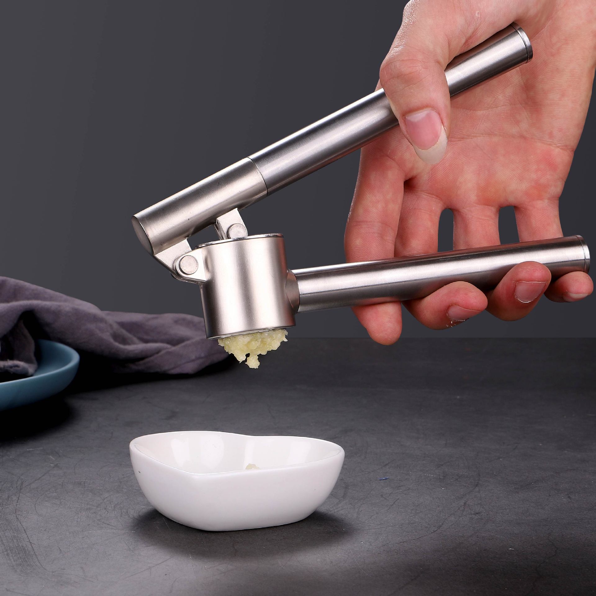 Kitchen Gadgets Garlic - Praska do czosnku ze stali nierdzewnej,