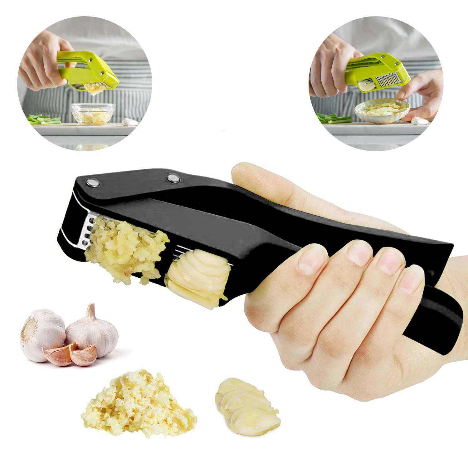 Kitchen Gadgets Small - 2 w 1 Prasa do czosnku