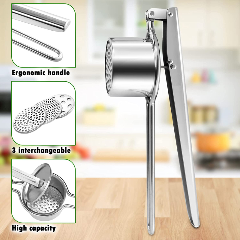 LMETJMA Ręczna wyciskarka do z – Potato Masher Ricer recenzja i cena